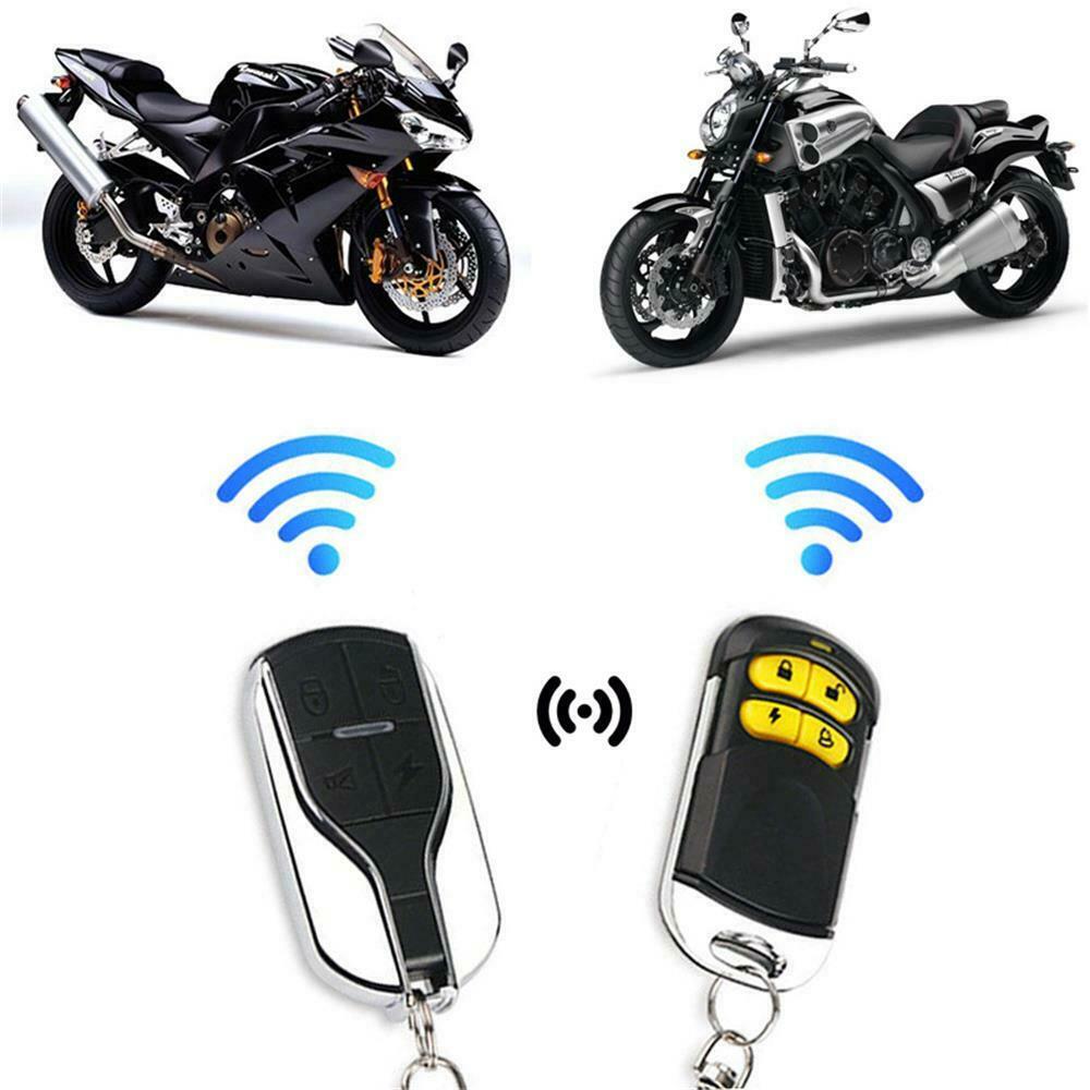 12V Motorcycle Scooter Start Anti-Theft Security Alarm System 2 Remote Control