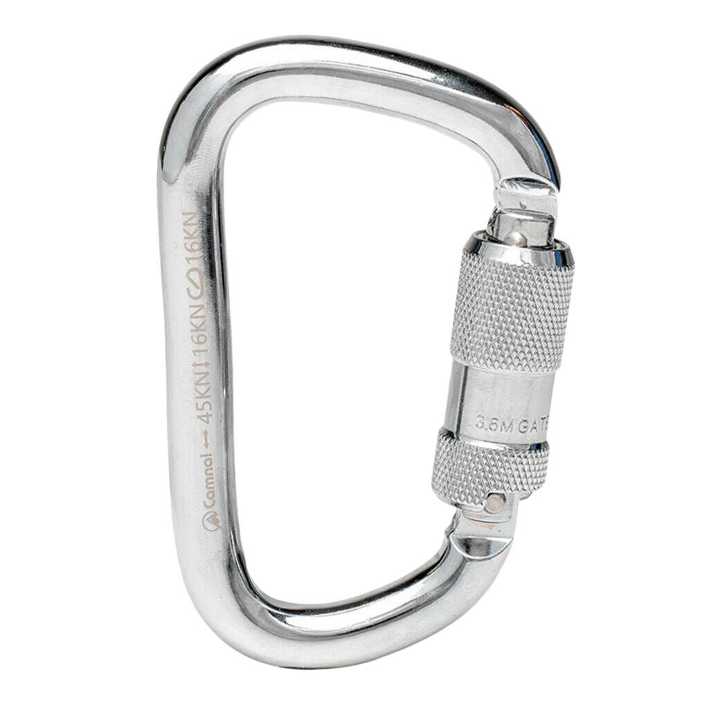 45KN Twist Gate Auto Lock Carabiner Climbing Caving   Rappelling by CE