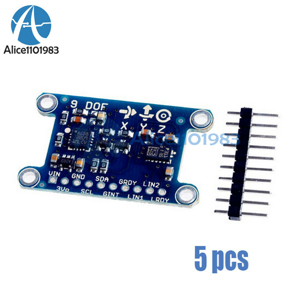 9-Axis IMU L3GD20 LSM303D Module 9DOF Compass Acceleration Gyroscope for Arduino