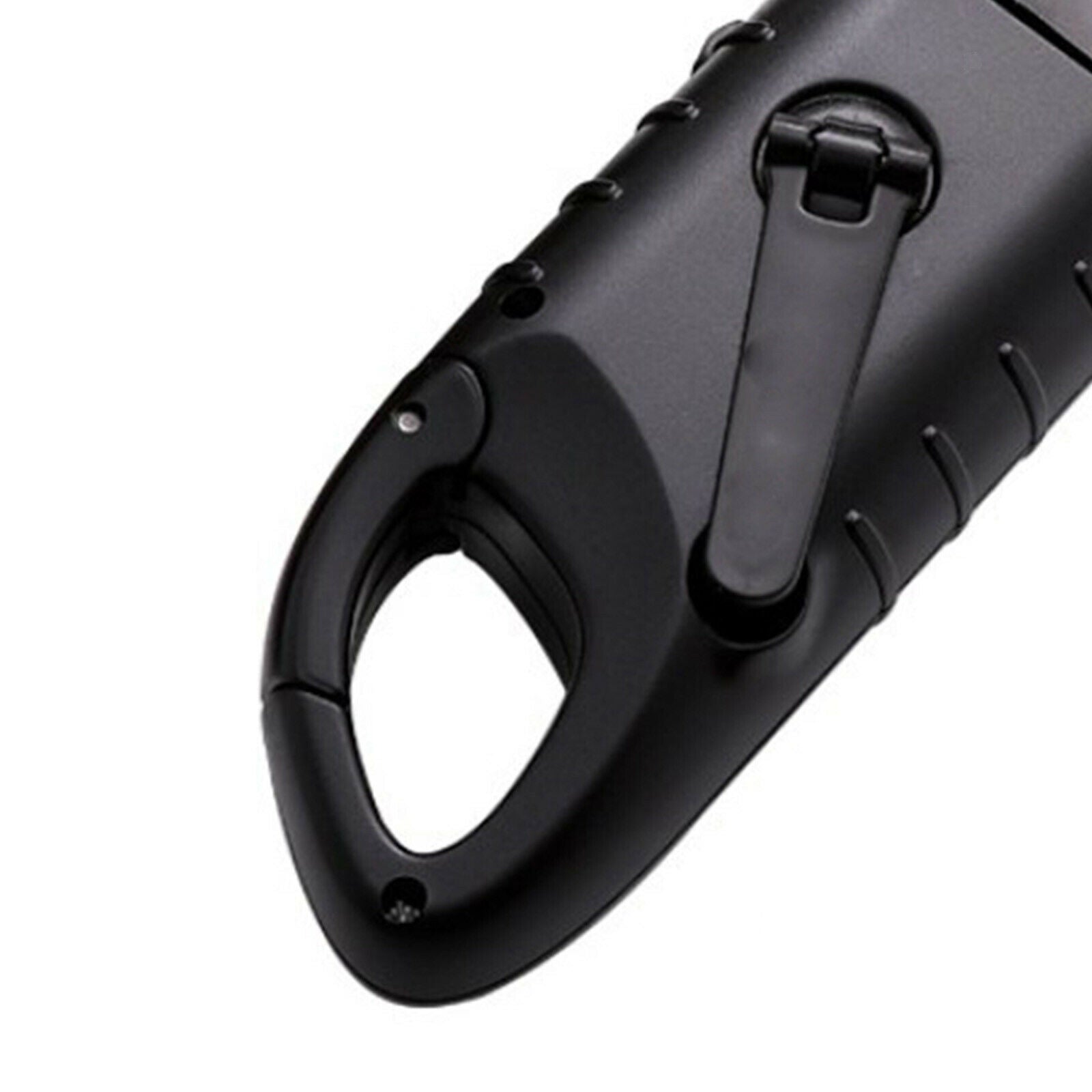 Solar Rechargeable Hand Crank Flashlight Bright Work Light LED Torch Black
