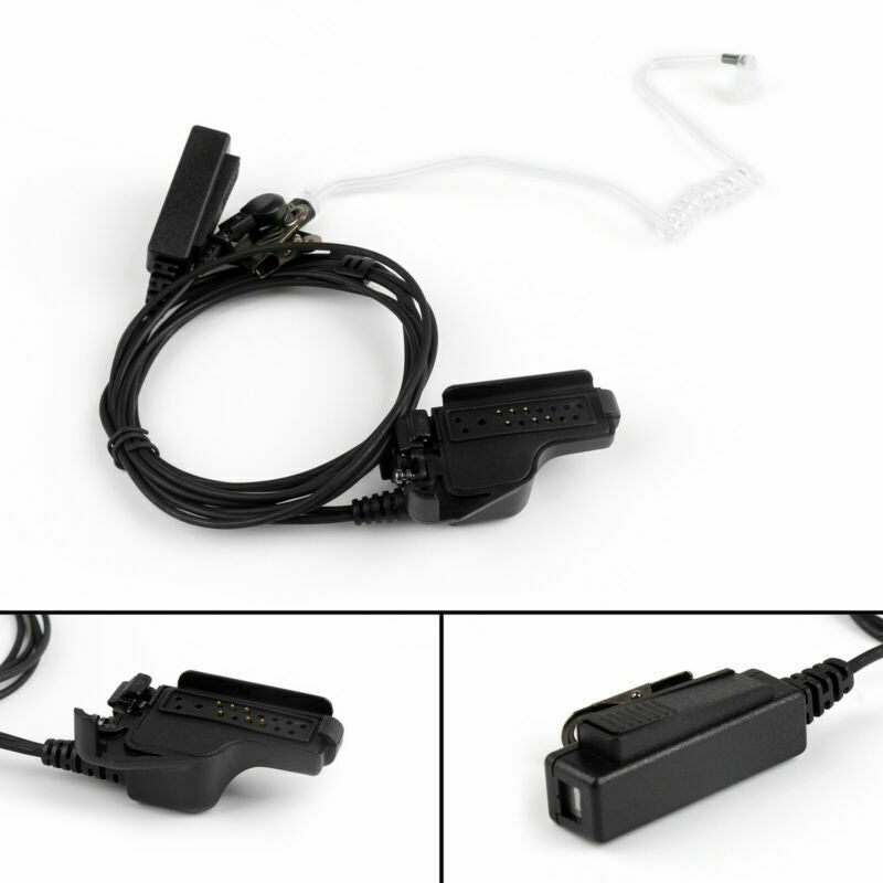 1xCovert Acoustic Tube Headset PTT Mic Fr  HT1000 MTX838 XTS3000/2500