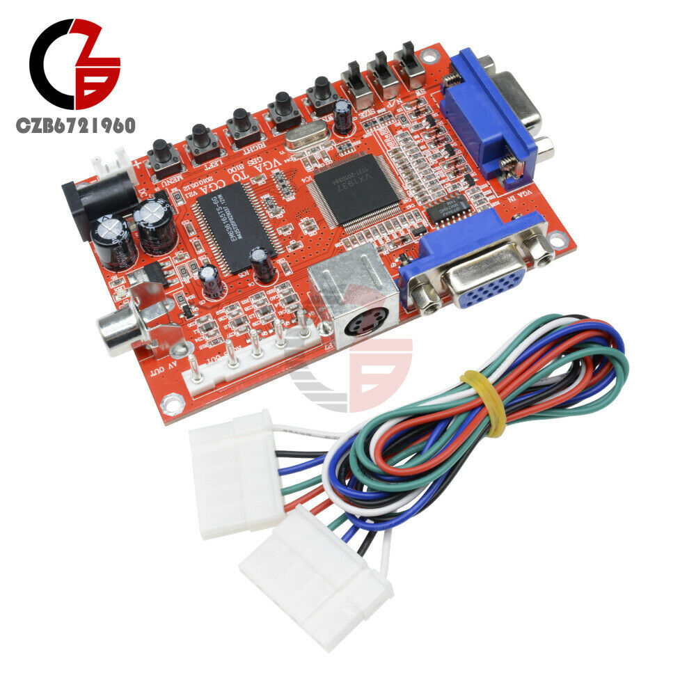 DC 5V VGA to CGA/CVBS/S-Video HD Arcade Video Game Converter Board GBS-8100
