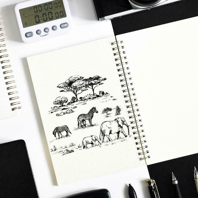 Zebra Elephant DIY Silicone Clear Stamp Cling Seal Scrapbook Embossing Album