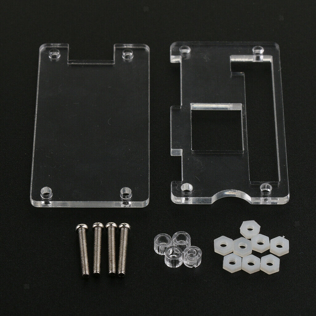Raspberry Pi Zero W USB-A Addon Board with Protective Acrylic Clear Case