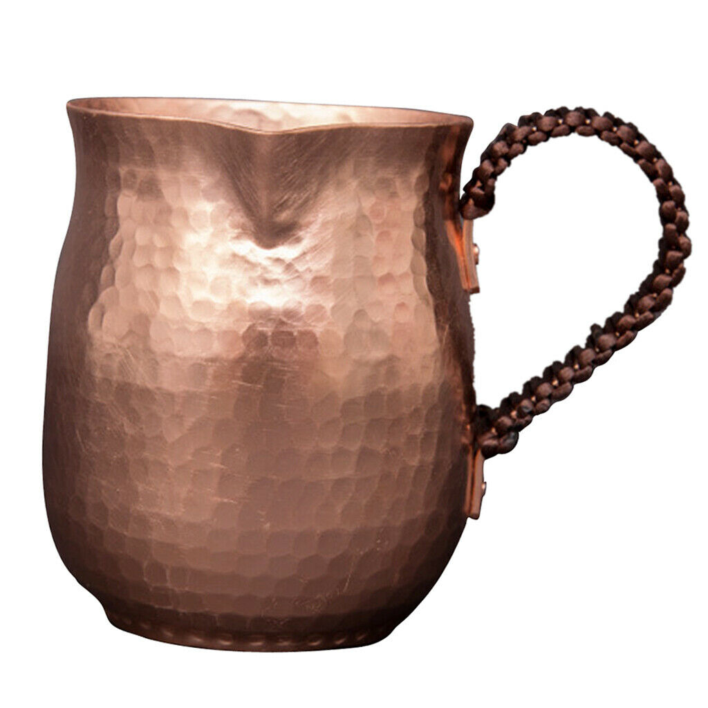 Copper Cup Thicken Hot Milk Cup Mug Coffee Tea Beer Drinking Cup 450ml
