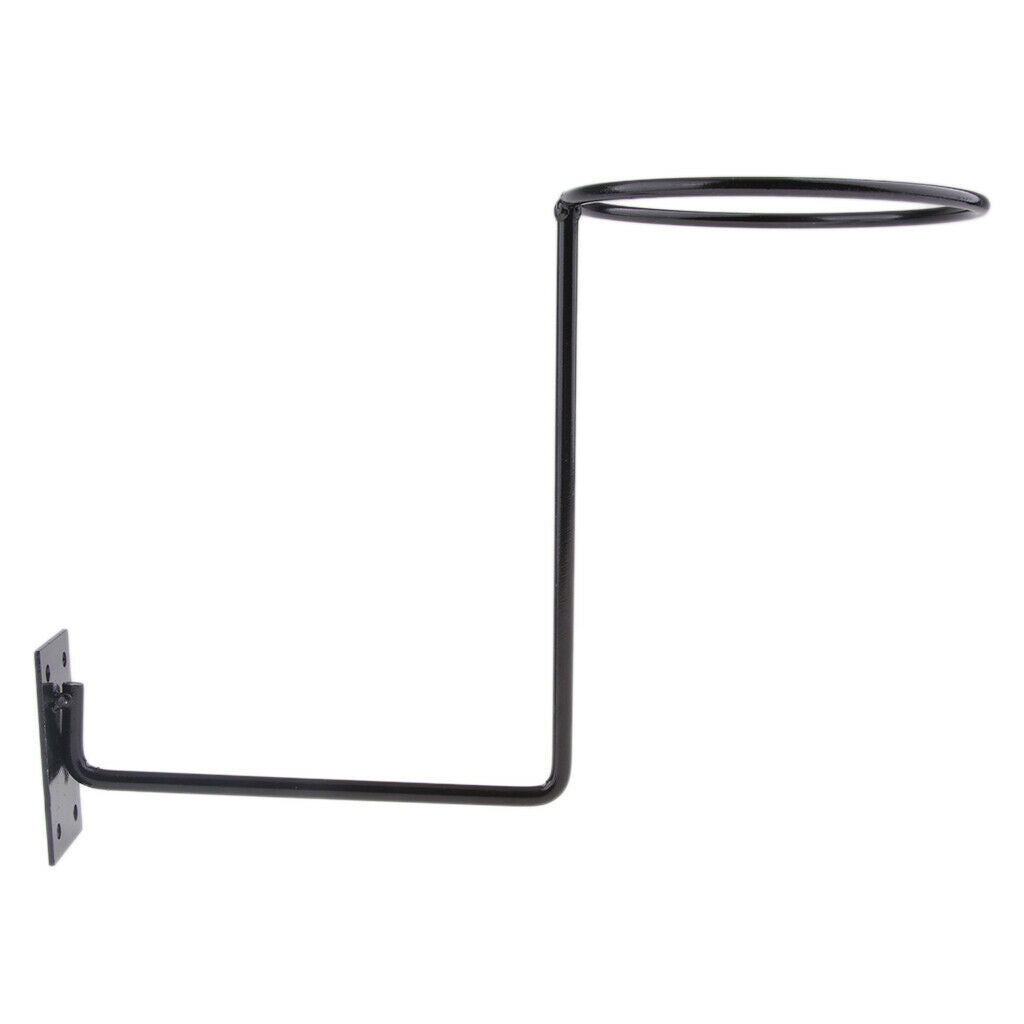 2x Black Steel Motorcycle Helmet Holder with Screw for Coats Hats Caps