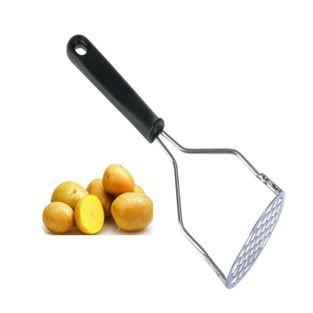 Stainless Steel Potato Egg Paste Vegetable Fruit Press Crusher Kitchen Tools TL