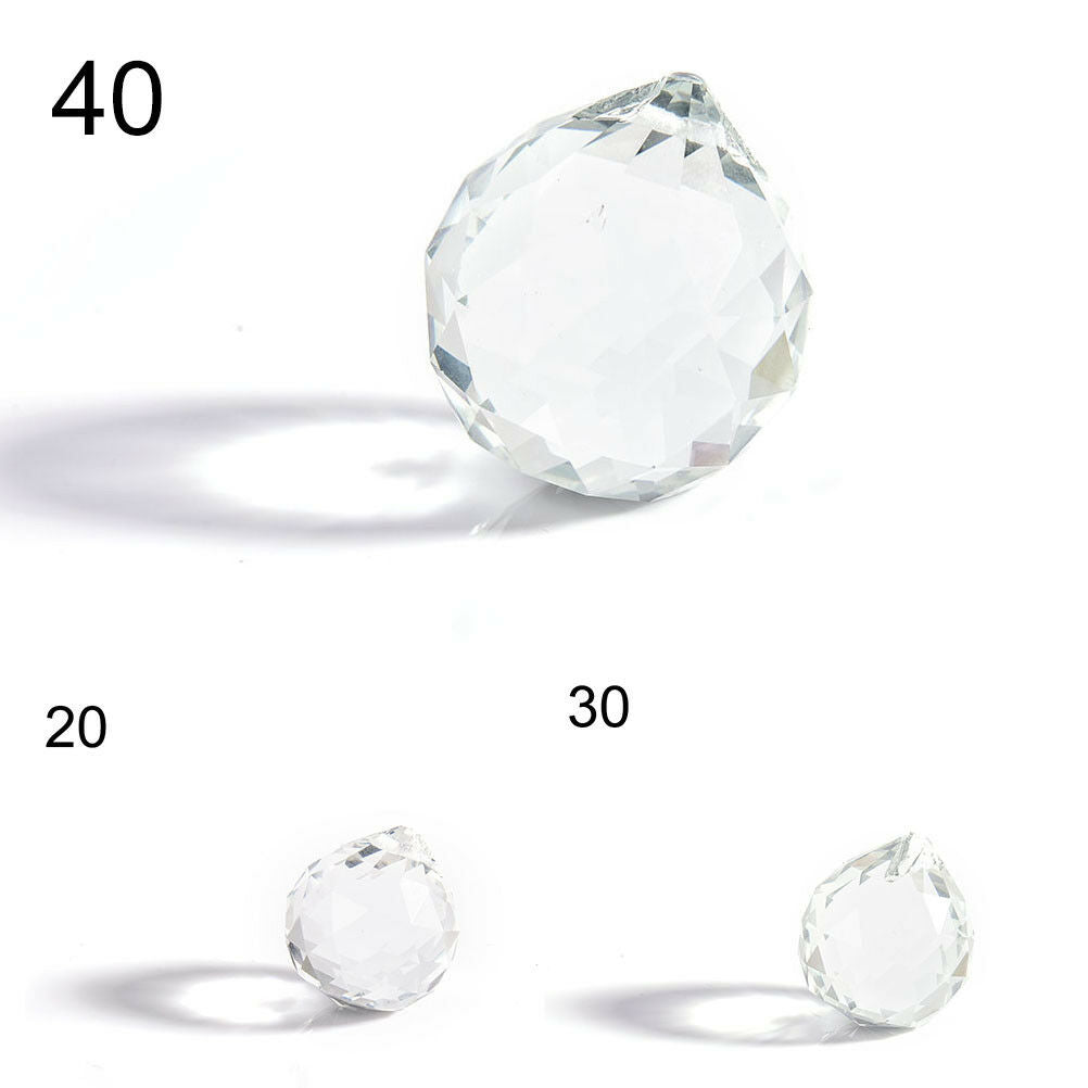 1x 20mm Glass Crystal Ball Prism Chandelier Hanging Pendant Lighting Ball .l8
