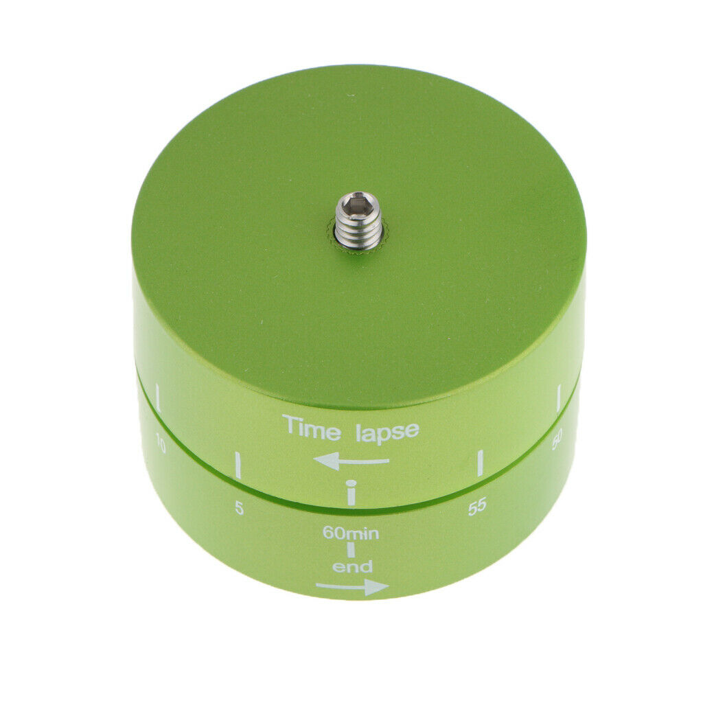 Panoramic 360 / 60-Minute Time Lapse Tripod Head for GoPro Smartphone Green