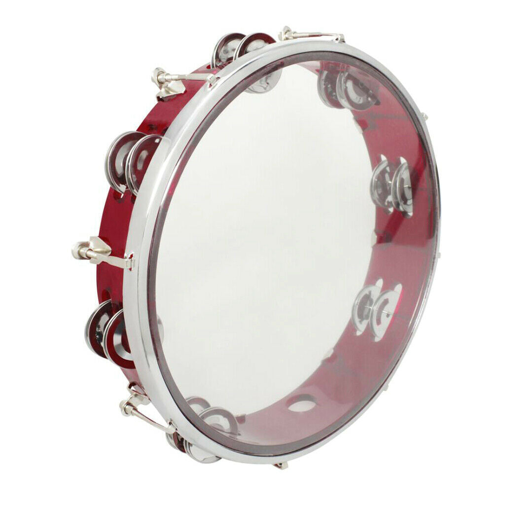 10'' Tambourines Drum Round Percussion Educational Musical Instrument Gift