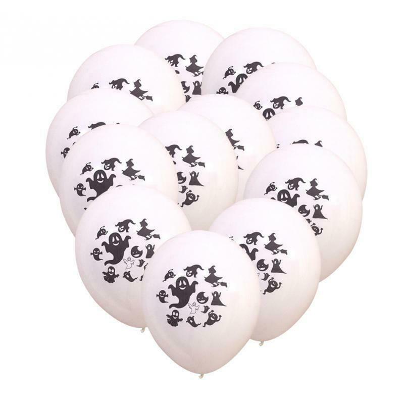 100/lot Halloween Latex Balloons Party Decoration Props White Ghost