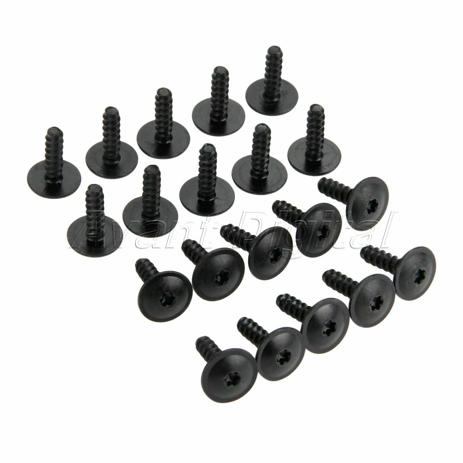 20 x Black Screws Metal Fit for many / models  Length 1.9cm N90775001