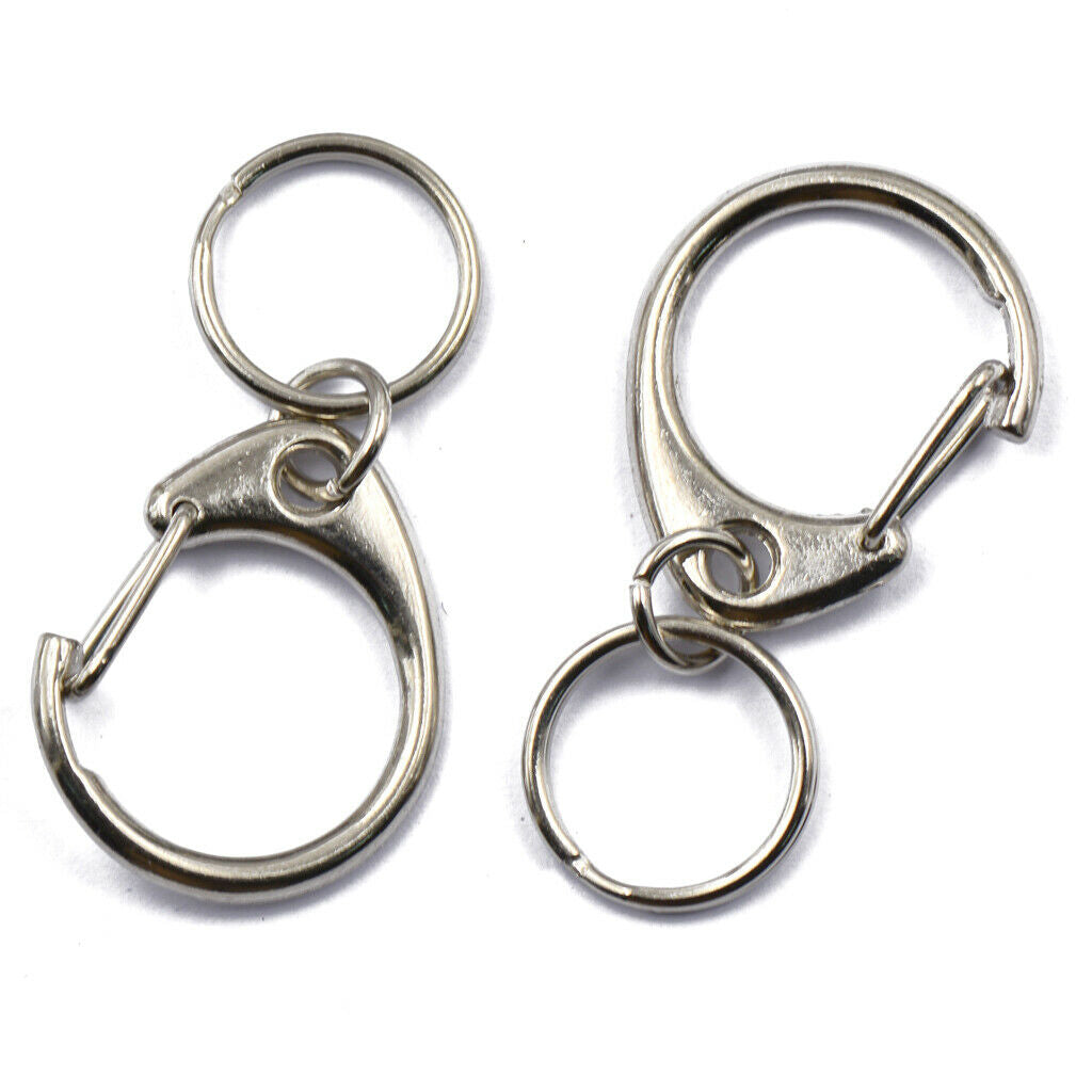 6PCS LOBSTER   CLASPS CLIPS SNAP HOOKS CHAIN KEY RING FINDINGS 45mm
