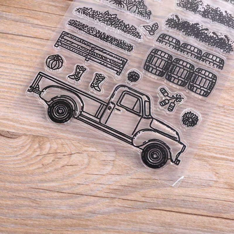 Farm Harvest Goods Metal Cutting Dies And Clear Stamp Set For DIY Scrapbooking