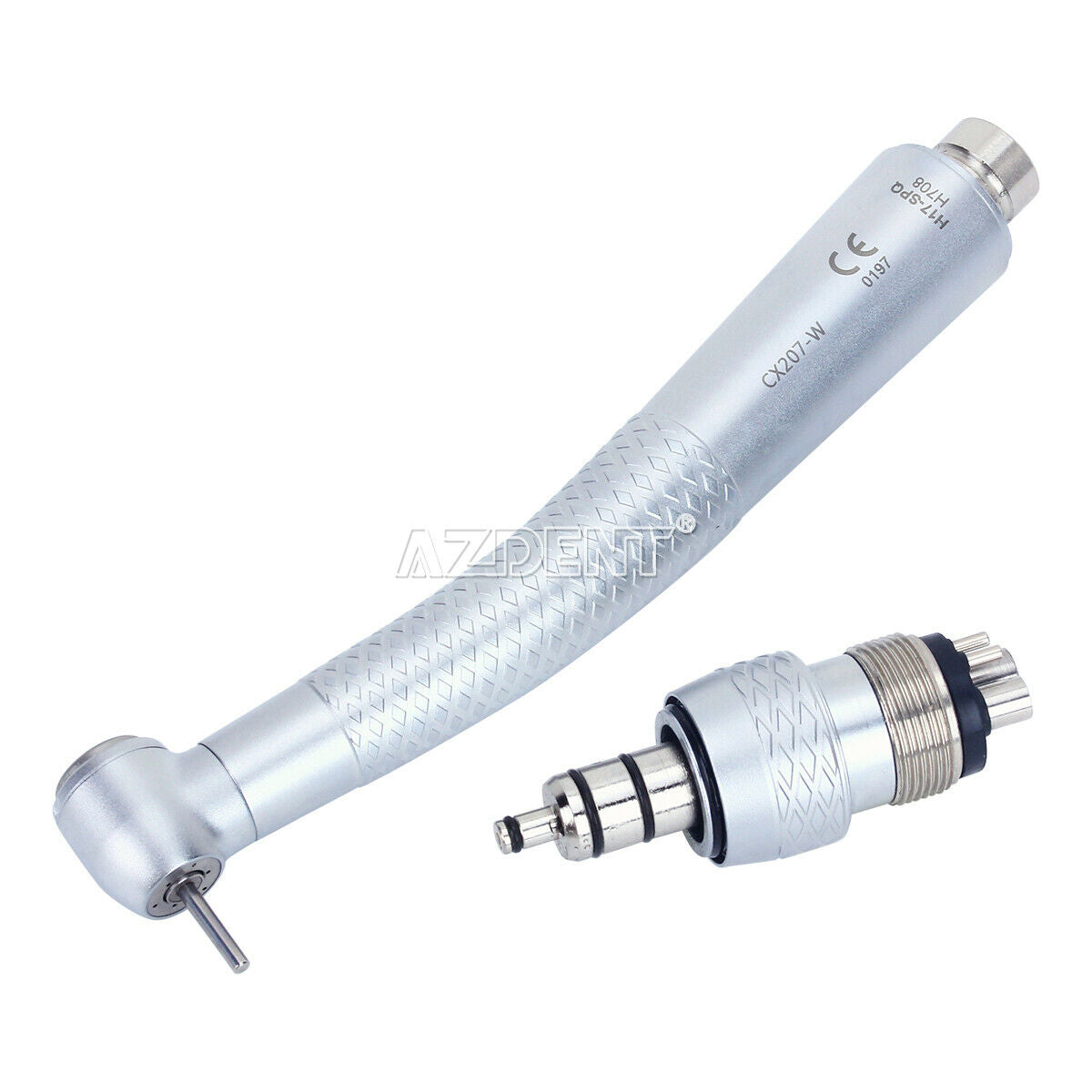 5PCS Dental High Speed Handpiece 3-Way Spray With Quick Coupling Push Button