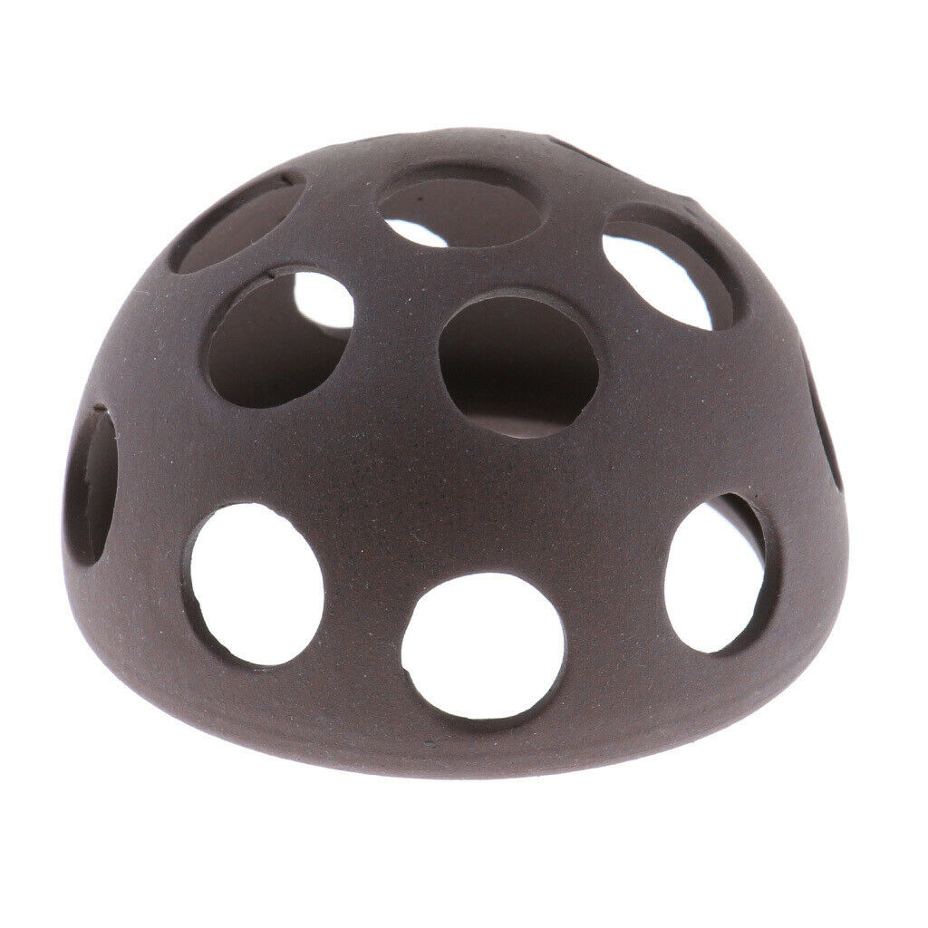 3 x Ceramic Half Ball Shape Reptile Hides Cave, Decoration Fish Tank Aquarium