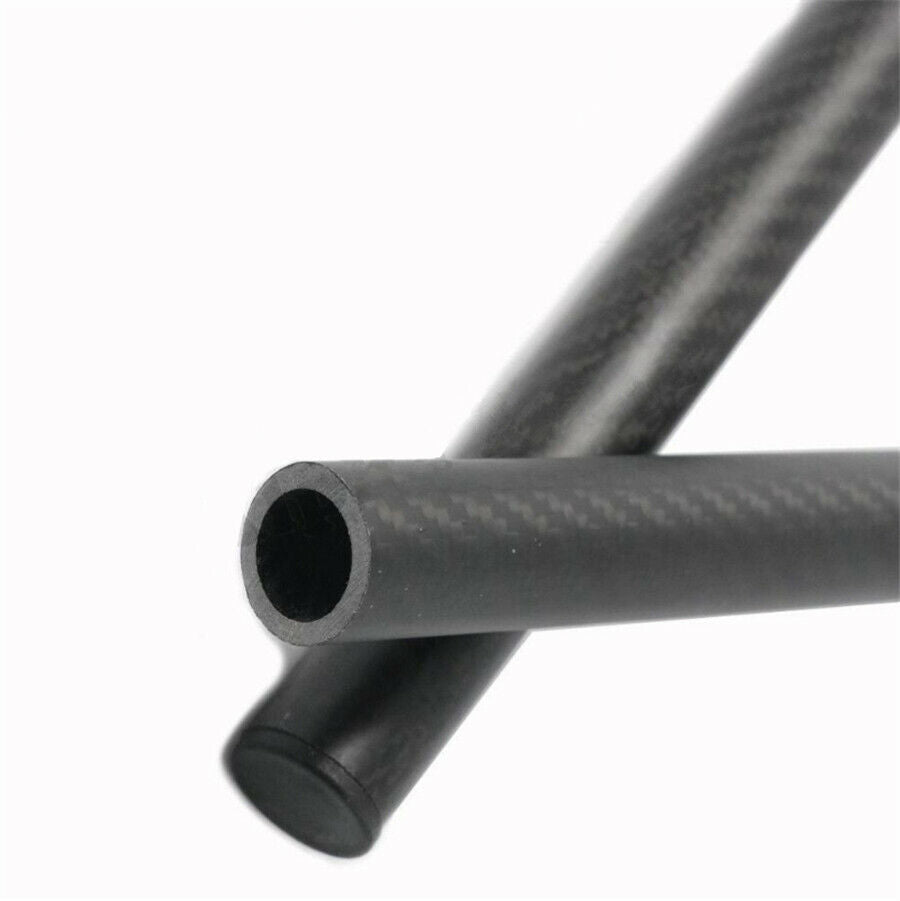 1 Pair Lightweight Durable Real Carbon Fiber Matte Black Handlebar Tube Grip Bar