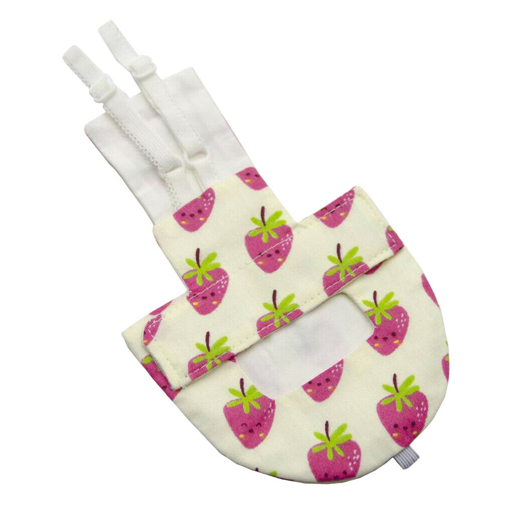 Birds Parrots Strawberry Pattern Washable Reusable Diaper Parrots Pee Pad S
