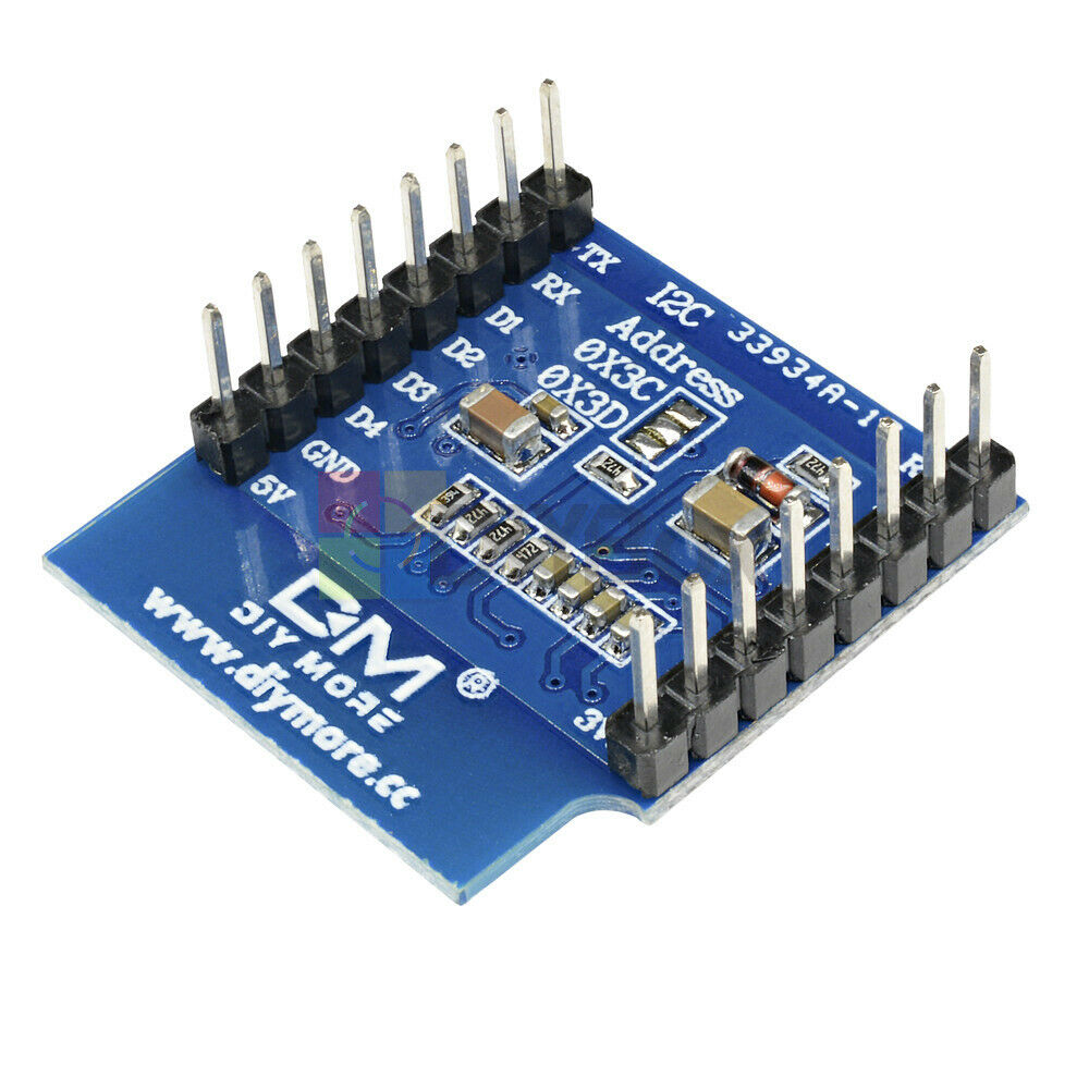 2PCS 0.66" D1 Mini OLED Display SSD1306 64x48 Shield for ESP8266 Arduino NodeMcu