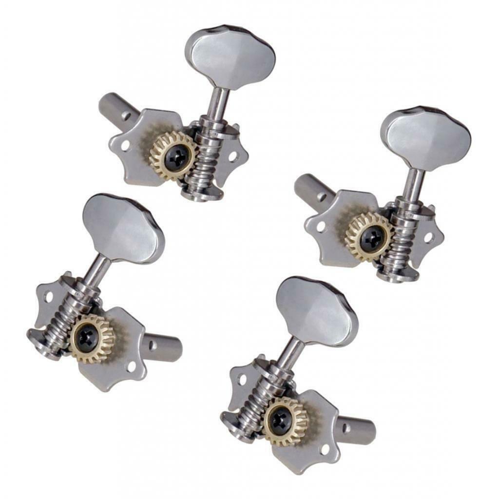 Set of 4 Metal 2L2R 4 String Ukulele Tuners Machine Heads Replacements
