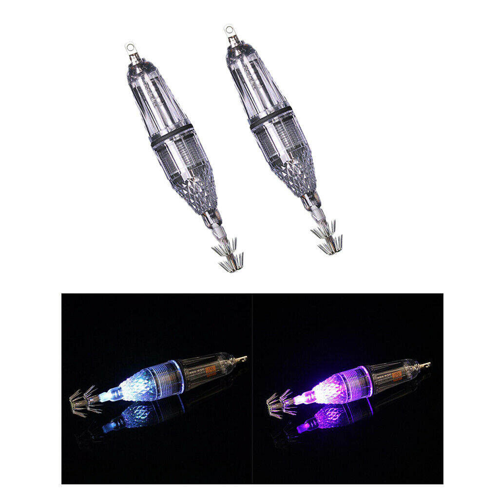 2 Pcs Squid Jigs Sea Fishing Hooks Saltwater Lure