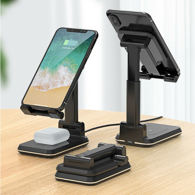Wireless Charger 2-In-One Bracket Telescopic Folding Mobile Phone Tablet Holder