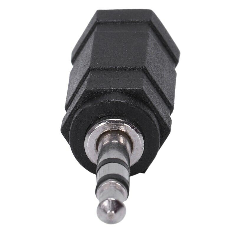 2.5mm Stereo Female to 3.5mm Stereo Male Plug Jack Audio Adapter, Black N7P6