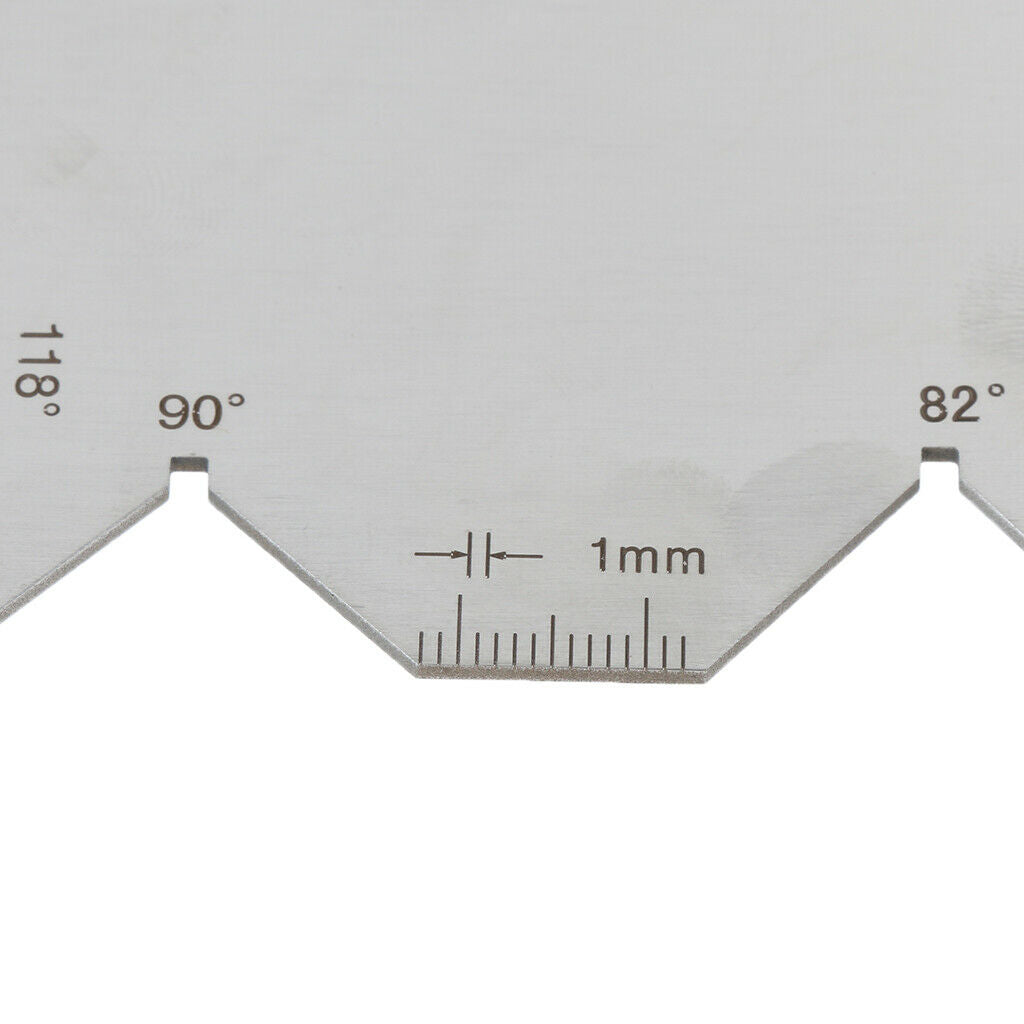 Universal Stainless Steel Drill Grinding Gauge 60 70 90 118 125 Degree Perfect