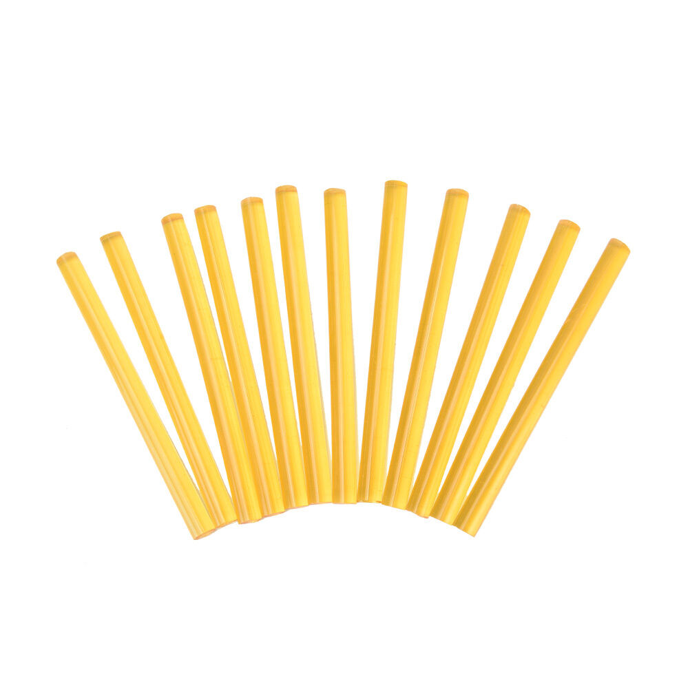 12 x Professional Keratin Glue Sticks for Human Hair Extensions Yellow BDAU