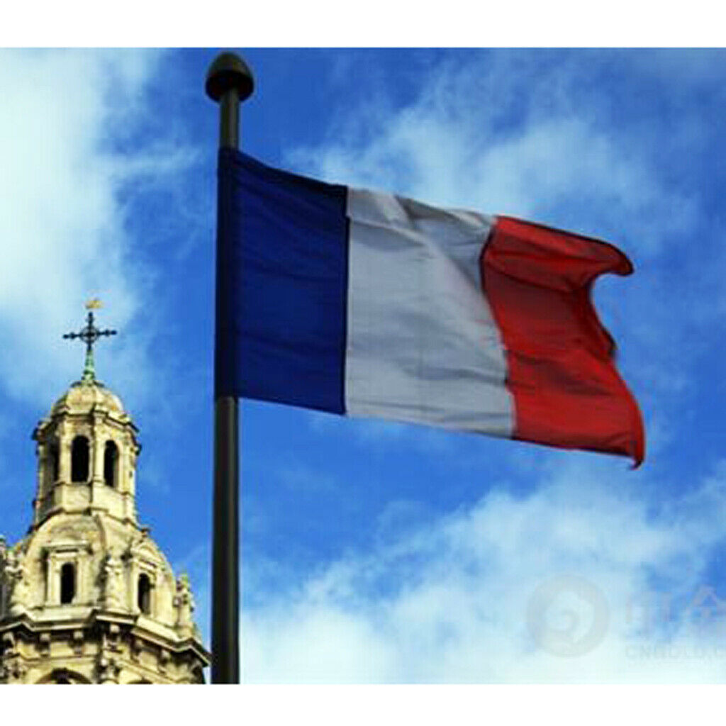 Large French National Flag France Banner 150 * 90cm / 5 * 3ft Grommets for