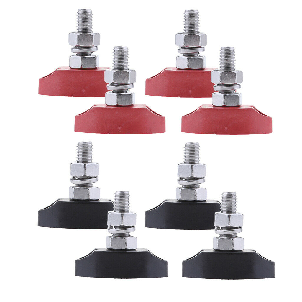 8x Junction Block Power Post Stainless Steel Insulated Terminal Stud 6mm