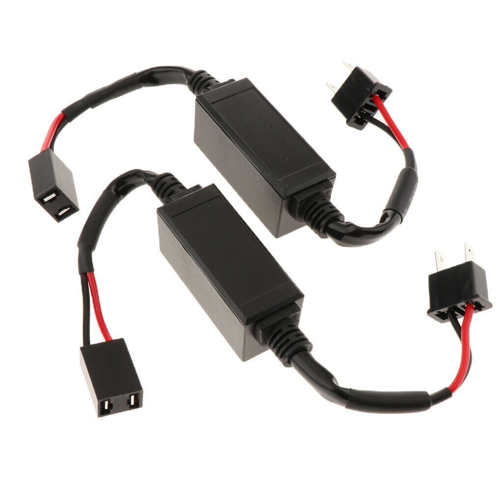 2x H7 Headlight Canbus Warning Error Free Load Resistor Canceller Decoder