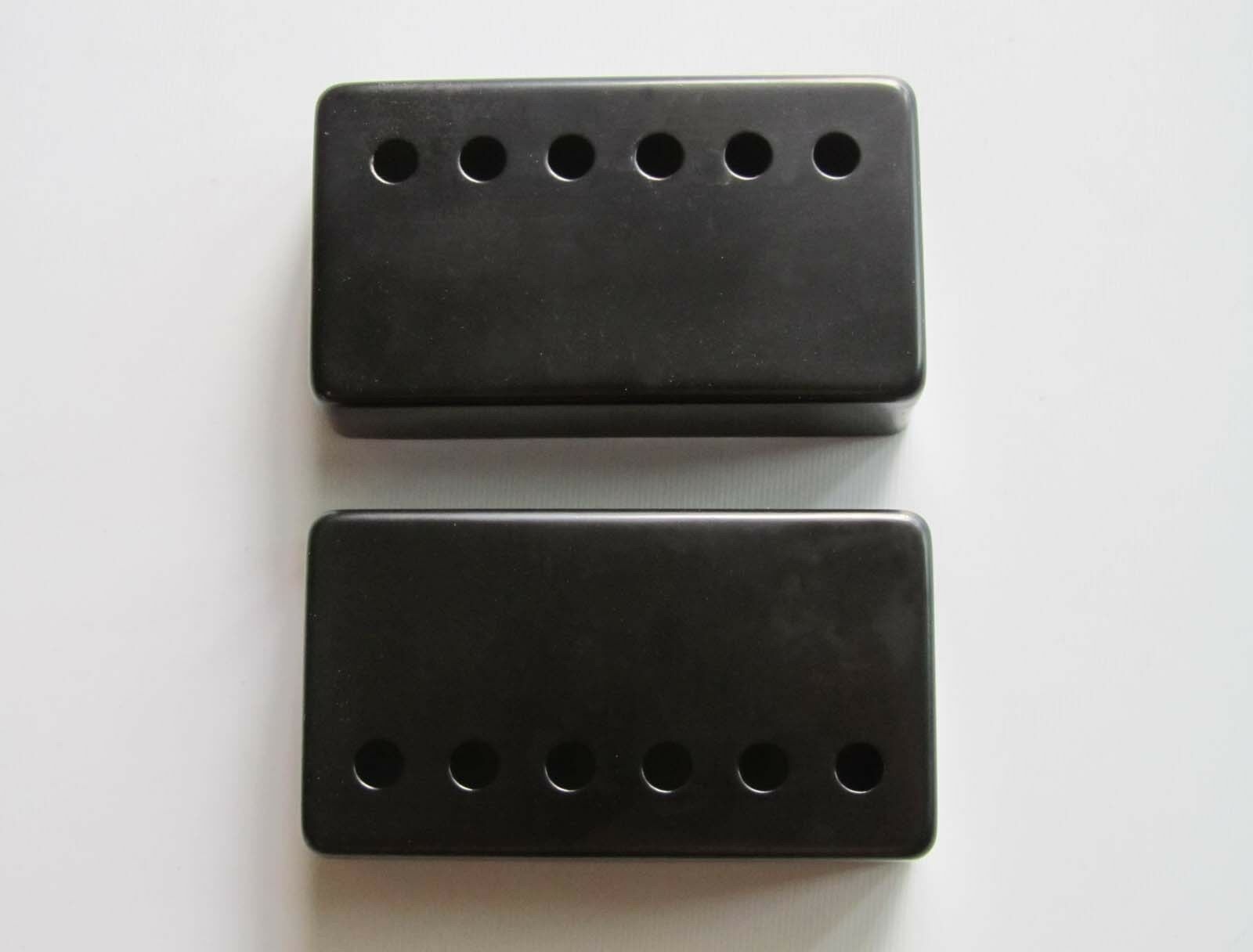 2x Black LP Humbucker Guitar Pickup Covers 50mm Neck/52mm Bridge fits Les Paul