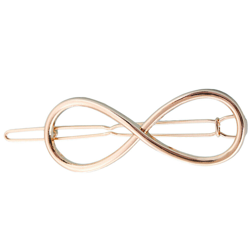 Fashion Geometric Hairpin Clip Hair Snap Clamp Slide Grip Barrette Girl