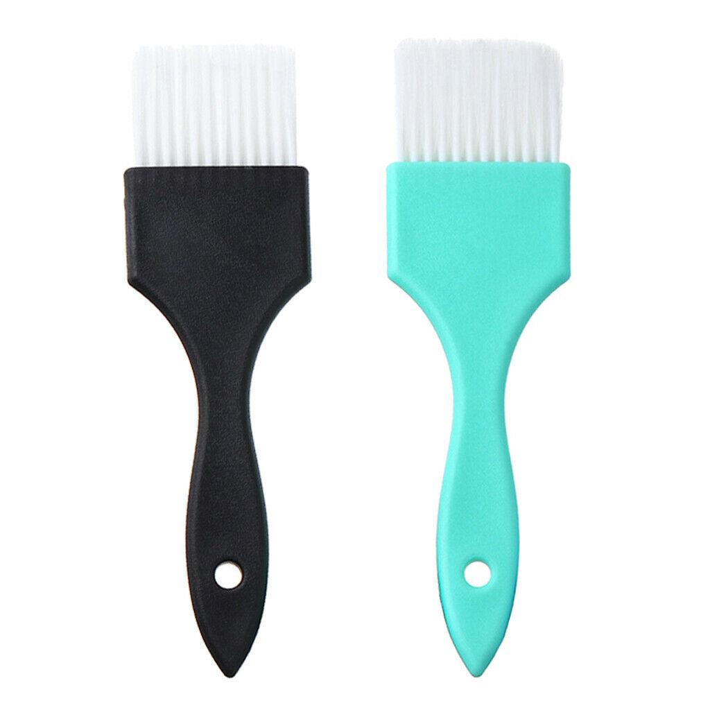 2x Hair Coloring Dye Tint Brush for Perming Chemical Treatment Blue+Black