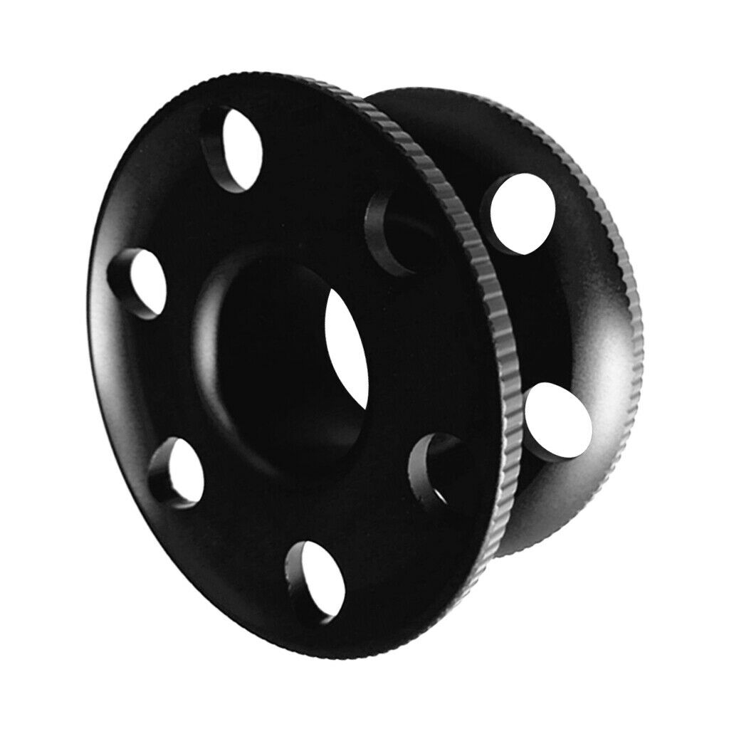2 Pieces Aluminum Alloy Compact Finger Spool Dive Reel Guide Line Spool for