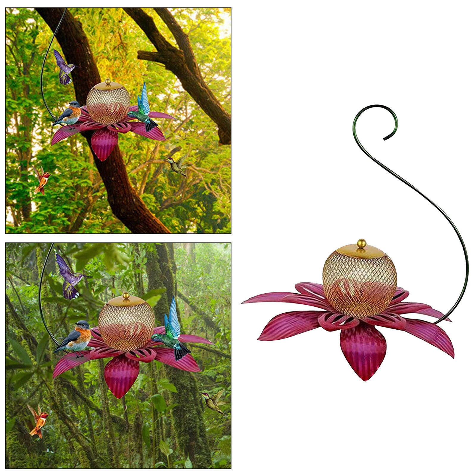 Hanging Hummingbird Feeder Outdoor Bird Feeding Station