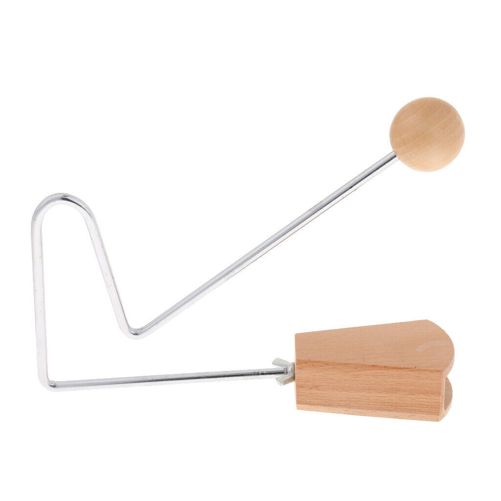 1pc Wooden Clapper Percussion Instrument for Kids Musical Educational Toys
