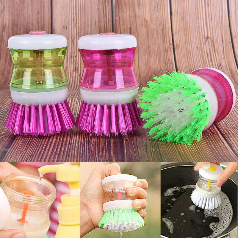 Kitchen Wash Washing Tool Pot Pan Dish Bowl Palm Brush Scrubber Cleaning Clea.DD