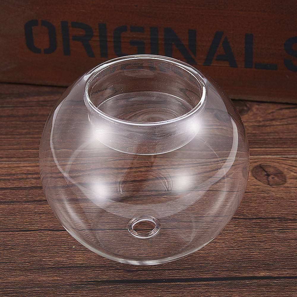 Home Round Crystal Glass Candle Holder Wedding Bar Party Dinner Candlestick 1PC