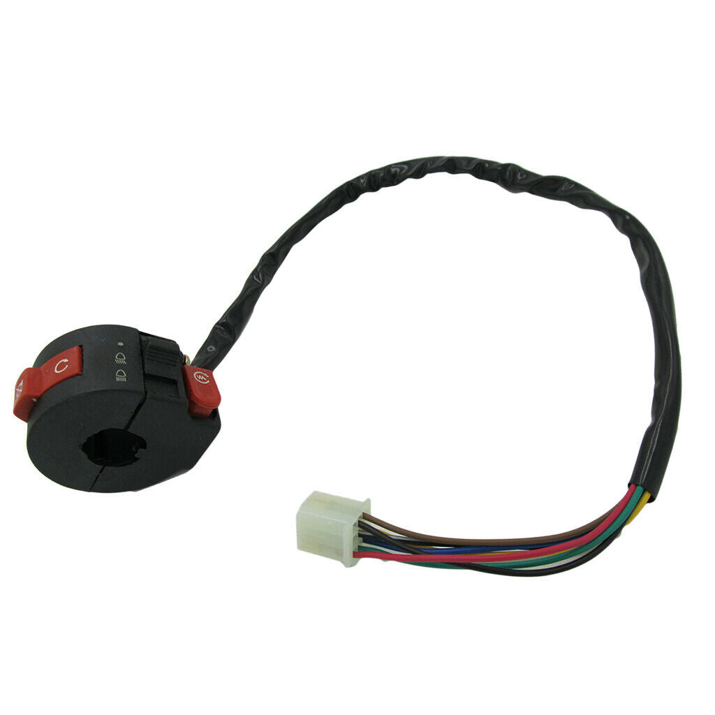7-wire Kill Start Button Light Switch Housing 110cc Quad Dirt Bike ATV Buggy