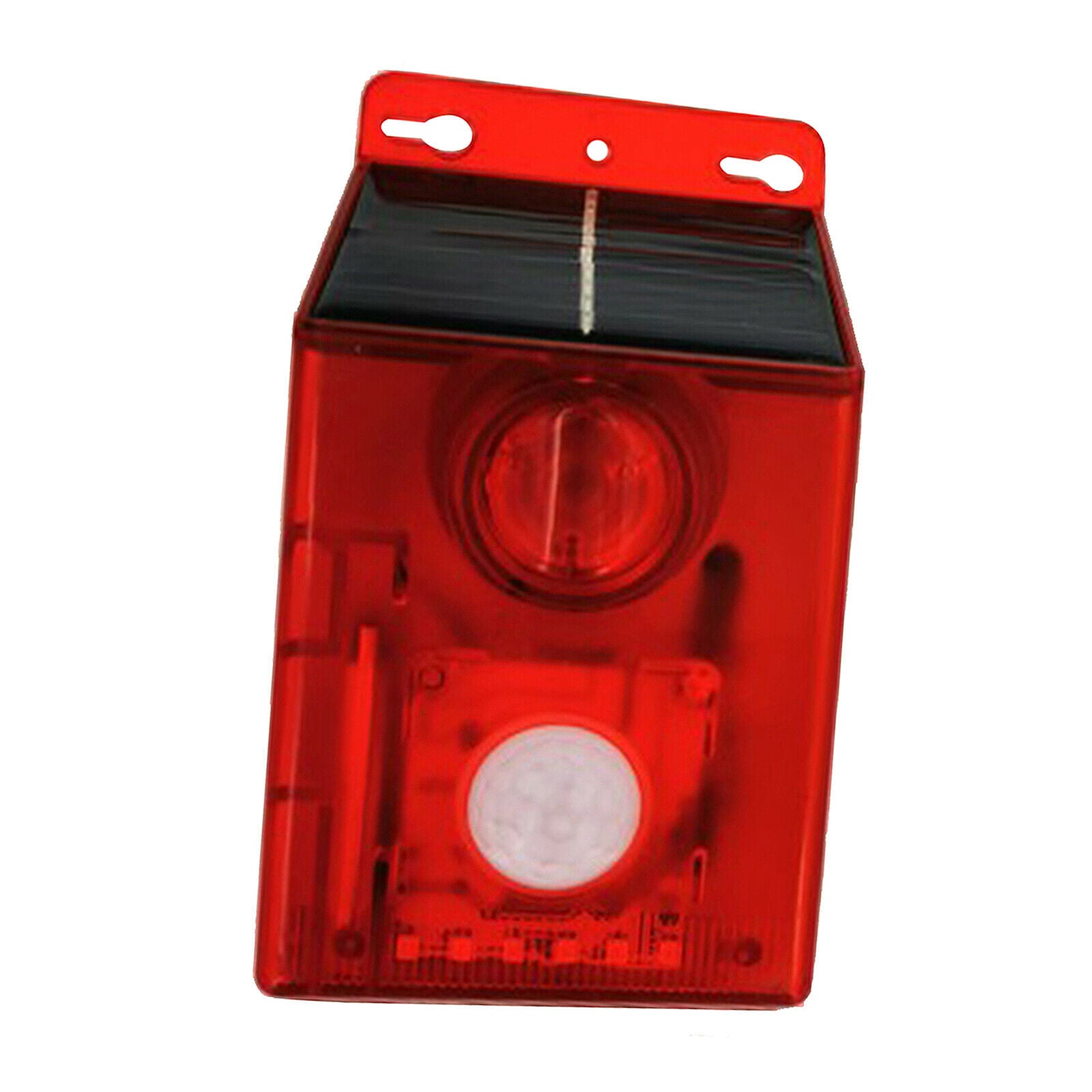 Solar sound alarm light flash warning motion sensor burglar lamp 125dB