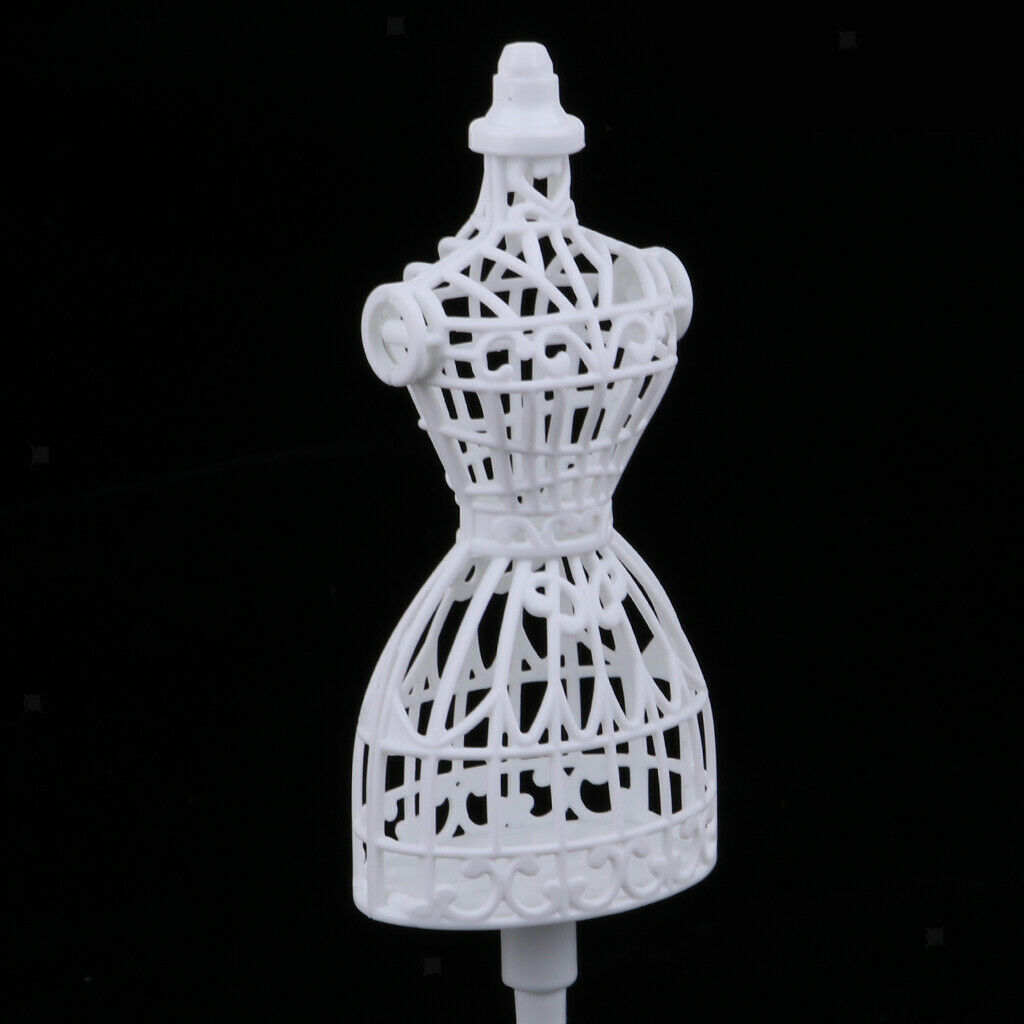 2x 1/6 BJD Mini Clothes Dress Skirt Stand with Base for Blythe Accessory