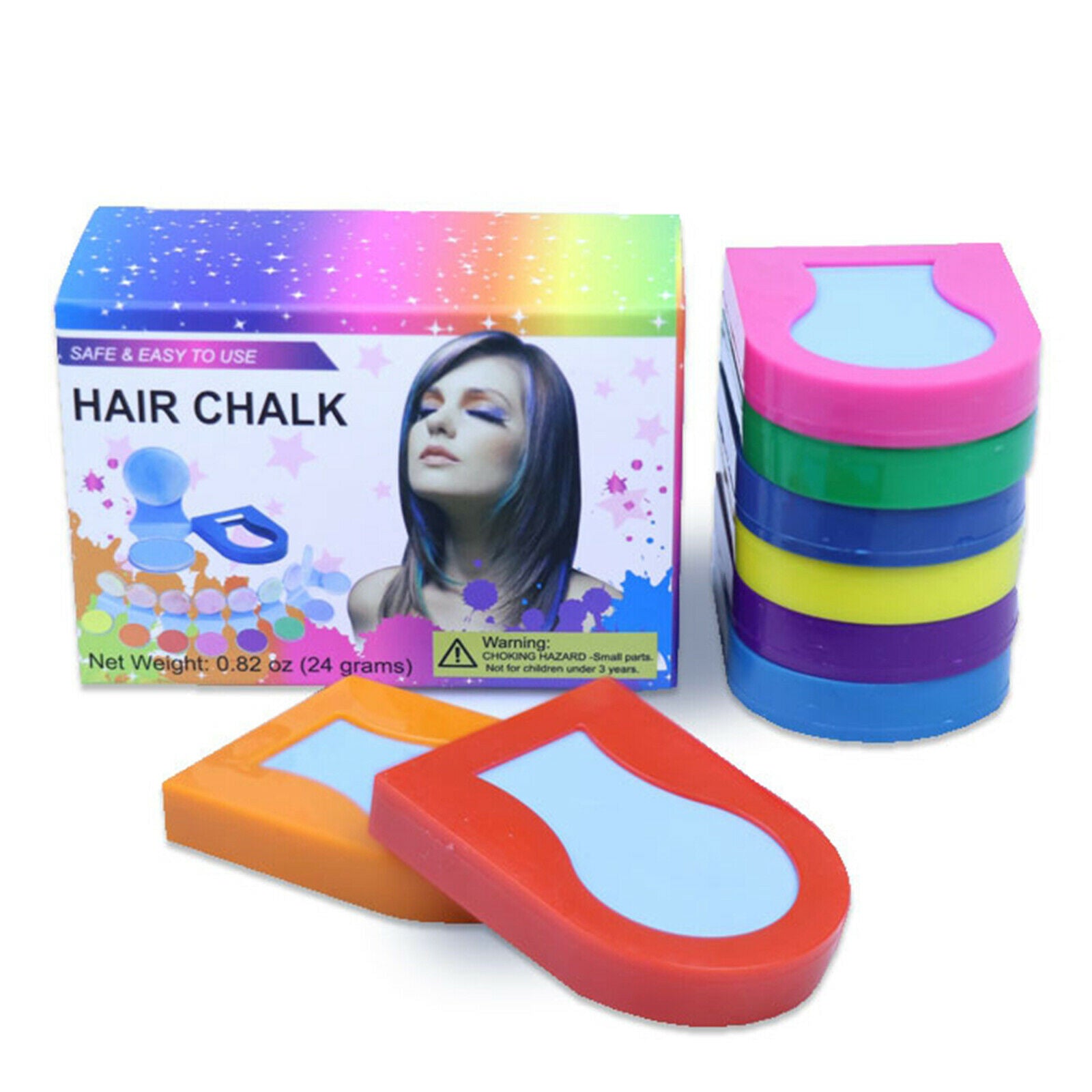 Hair Dye Chalks Teens Hair Coloring Powder Pastels Crayon Women Kit Gift