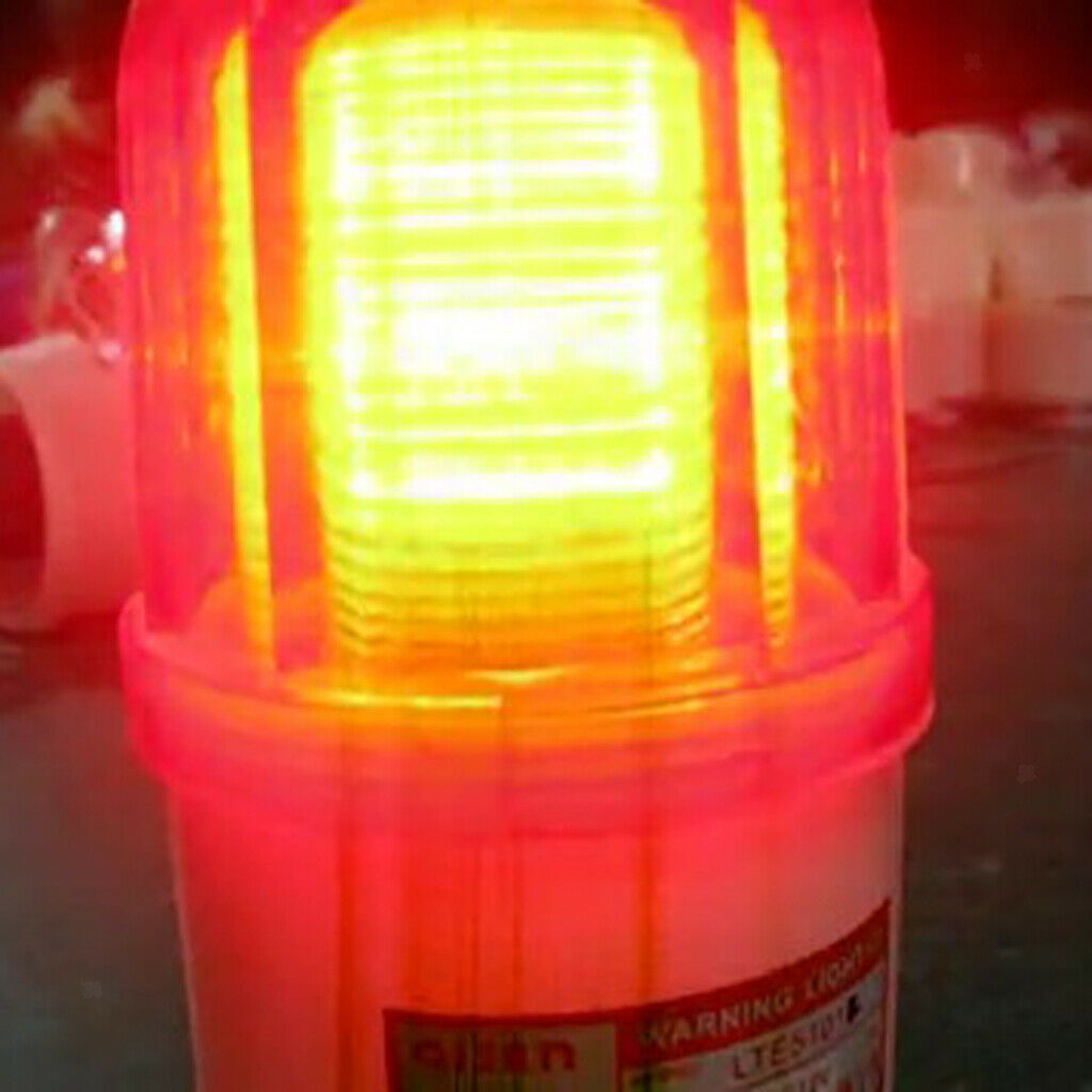 DC 24V LED Security Alarm Strobe Signal Warning Flashing Light Lamp Red