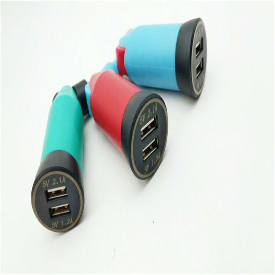 Motorcycle Cigarette Lighter Socket 5V 3.3A Portable Dual USB Power Adapter Plug
