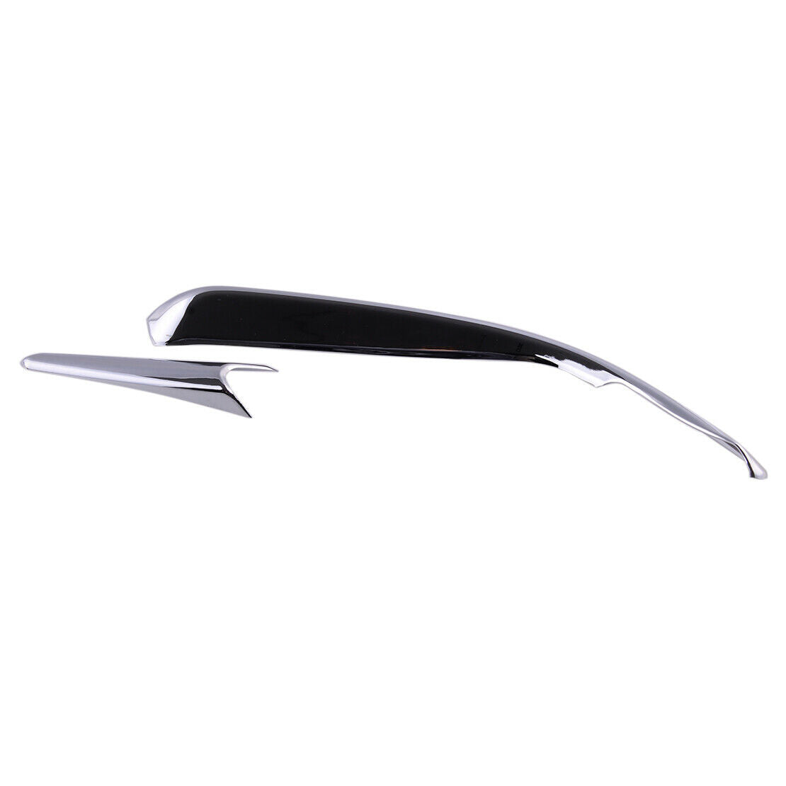 Car Chrome Front Fog Light Lamp Eyelid Eyebrow Trim Fit For Mazda 3 Axela