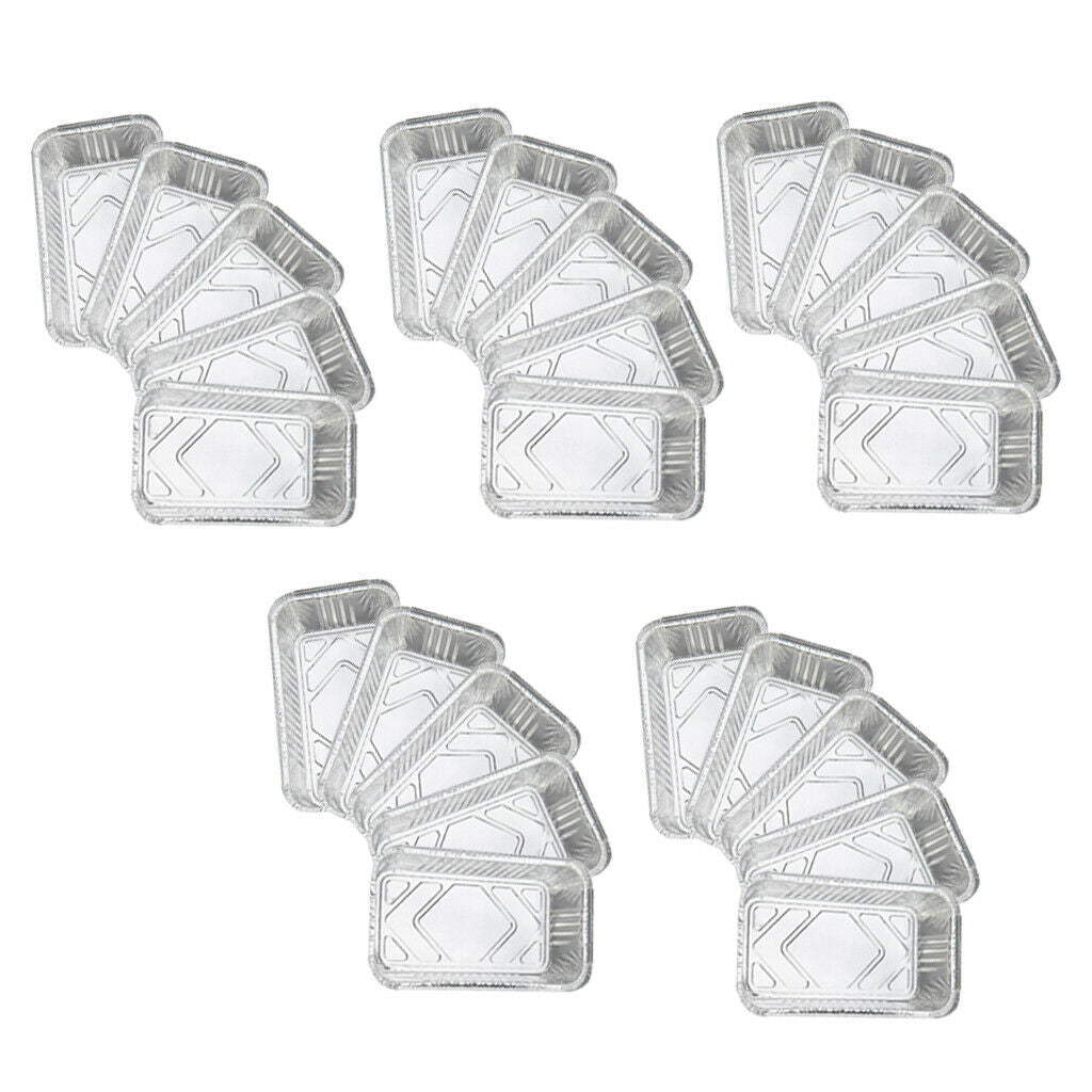 2200ml & 850ml Aluminum Foil Grill Drip Pans Grease Pans for BBQ Cooking