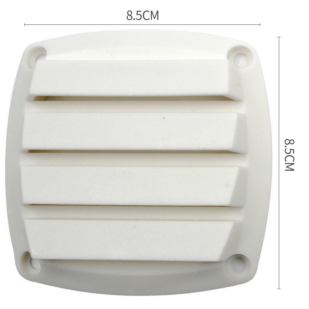Marine Boat Louvered Vents Round 3 inch Hose Hull Air Vent Boat White