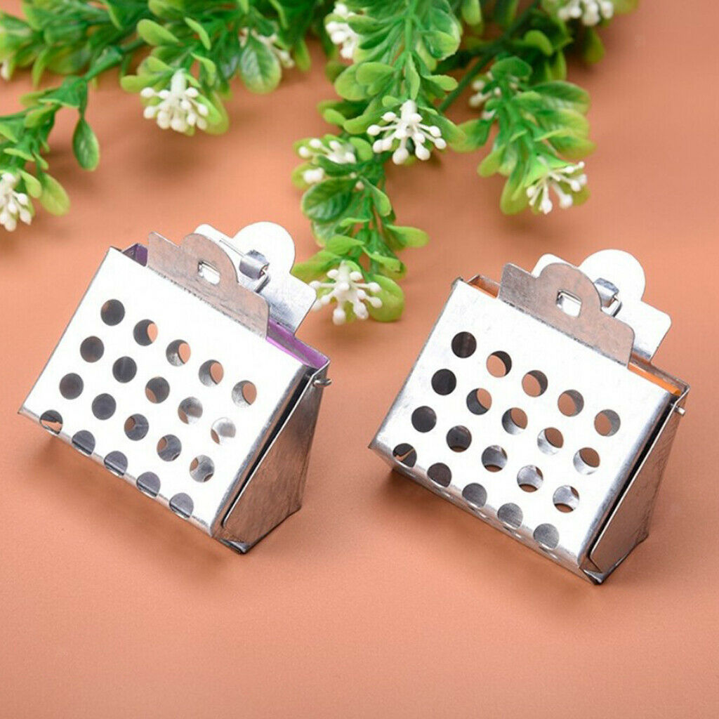 2pieces Metal Hair Clip Queen Cage Bee Catcher Catch Beekeeper Tool